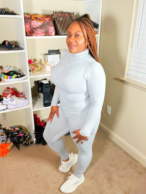 Fly Girl Set (Light Grey)